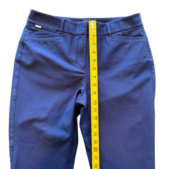 White House Black Market The Slim Ankle Navy Blue Women’s Size 4 - Picture 6 of 9